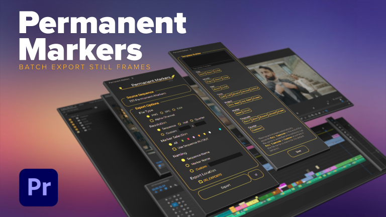 Batch Export Stills in Premiere Pro with Permanent Markers